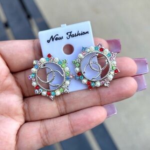 Multicolor Crystal Earrings